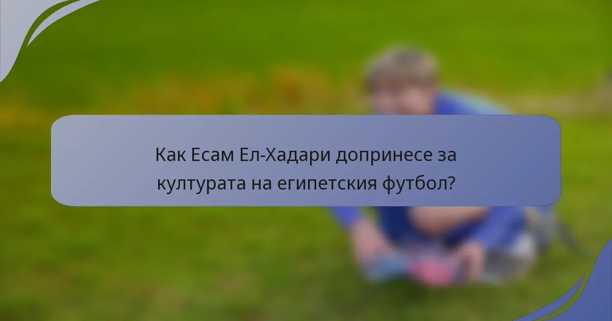 Как Есам Ел-Хадари допринесе за културата на египетския футбол?